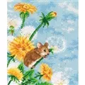 VDV Mouse on a Dandelion Cross Stitch Kit