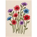 VDV Decorative Poppies Cross Stitch Kit