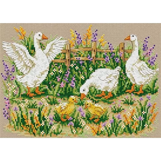 VDV Family of Geese Cross Stitch Kit
