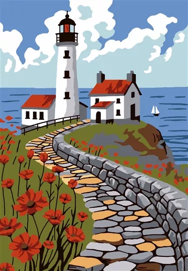 Gobelin-L Path to the Lighthouse Tapestry Canvas