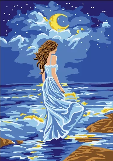 Gobelin-L Under the Moonlight Tapestry Canvas