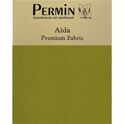 Permin 16 Count Aida - Riviera Olive