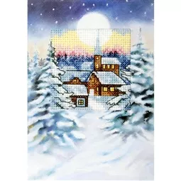 Orchidea Silent Night Card Christmas Cross Stitch Kit