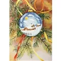 Orchidea Pretty Bauble Card Christmas Cross Stitch Kit
