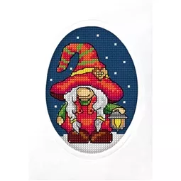 Gnome with Lantern Card