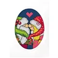 Image of Orchidea Gnomes in Love Card Cross Stitch Kit