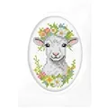 Orchidea Sheep Greetings Card Cross Stitch Kit