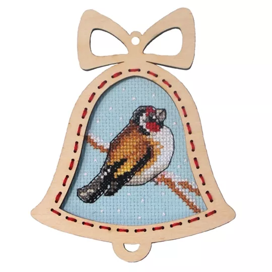 Orchidea Winter Bird with Frame Christmas Cross Stitch Kit