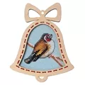 Image of Orchidea Winter Bird with Frame Cross Stitch Kit