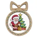 Image of Orchidea Santa Claus with Frame Cross Stitch Kit