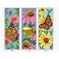 Image of Orchidea Butterfly Bookmarks Cross Stitch Kit