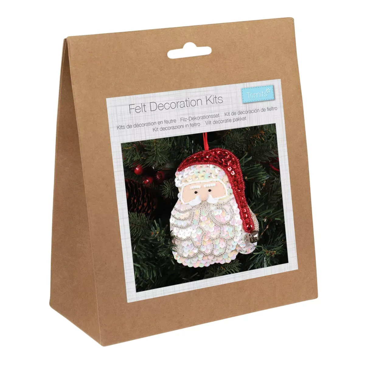 Trimits Sequin Santa Christmas Ornaments — image 2