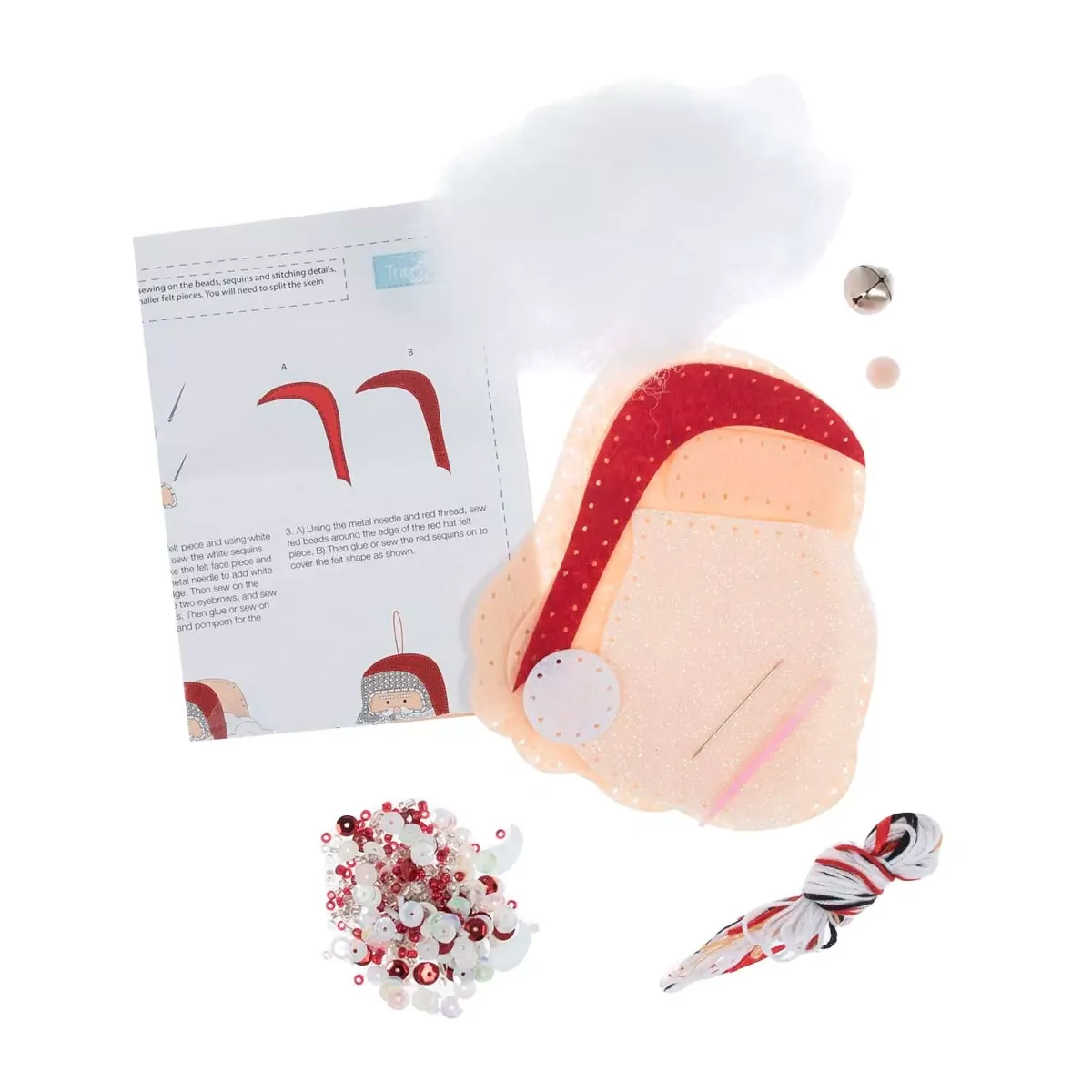 Trimits Sequin Santa Christmas Ornaments — image 4