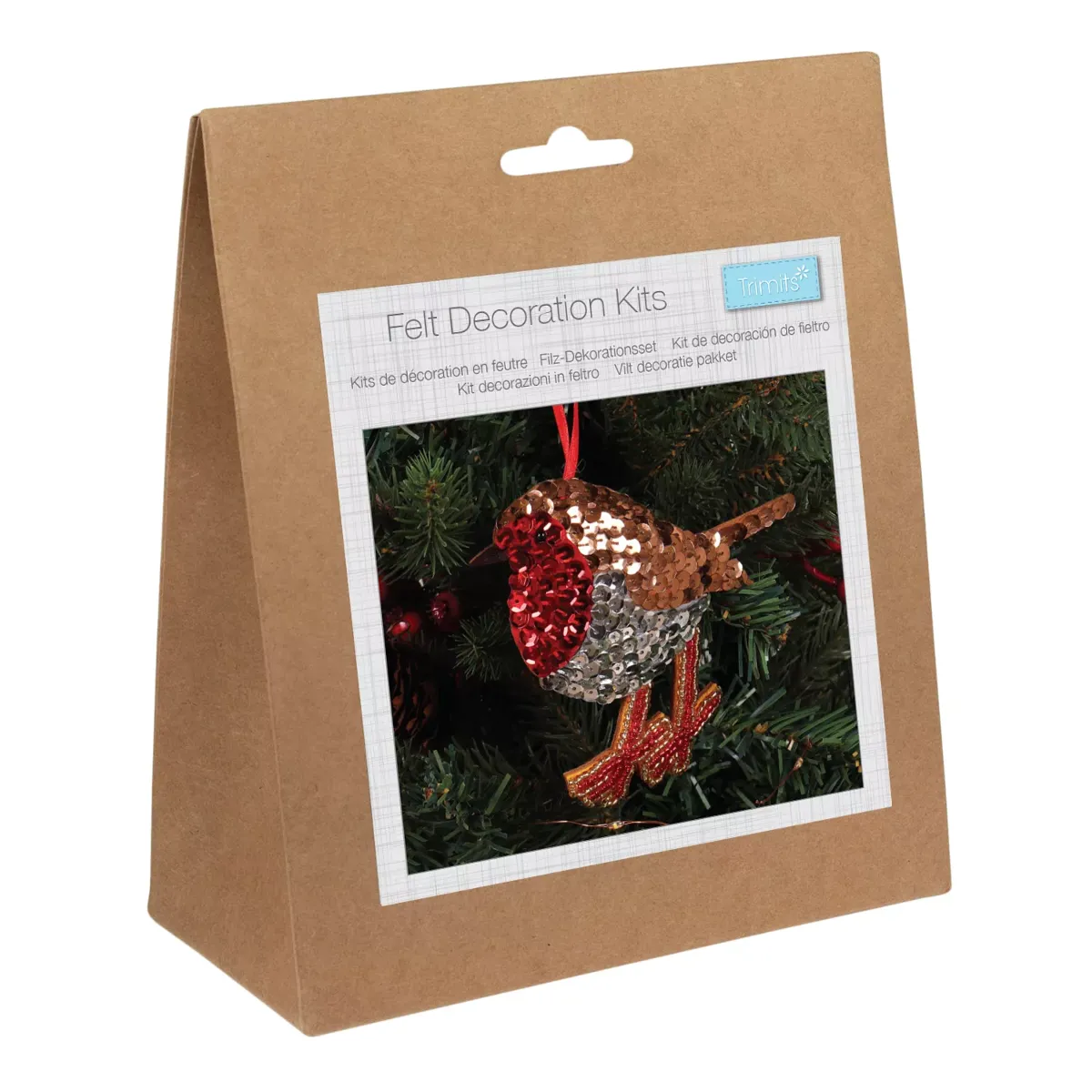 Trimits Sequin Robin Christmas Ornaments — image 2