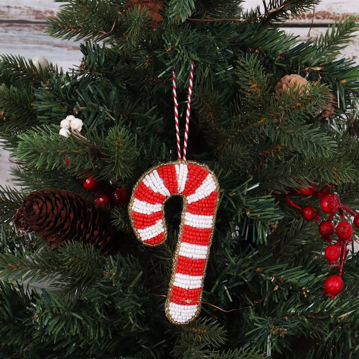 Trimits Beaded Candy Cane Christmas Ornaments — image 3