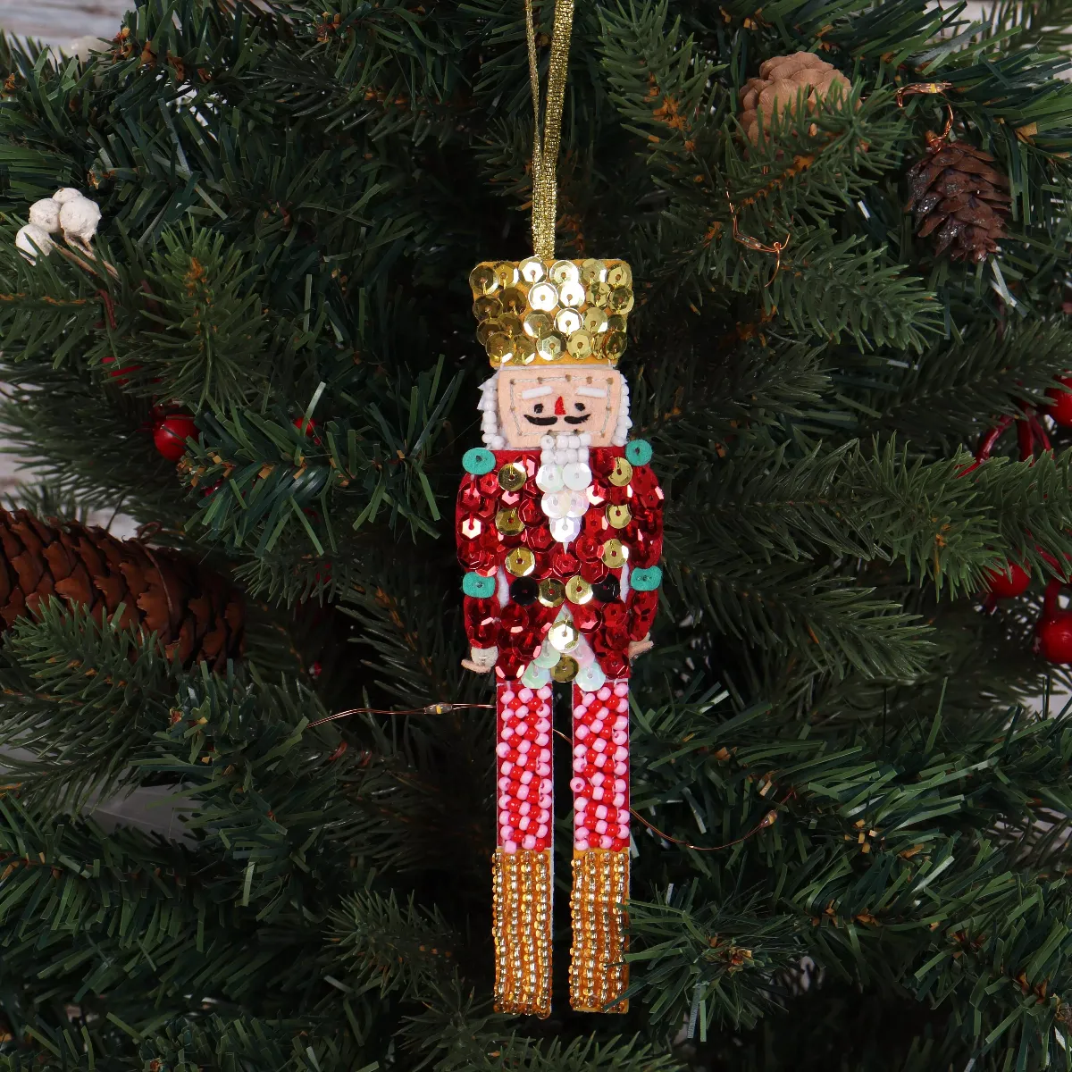 Trimits Bead and Sequin Nutcracker Christmas Ornaments — image 3