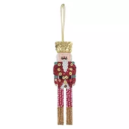 Bead and Sequin Nutcracker