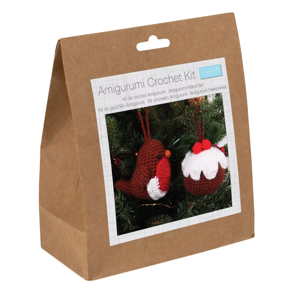 Trimits Robin and Pudding Crochet Ornaments Crochet Kit — image 2