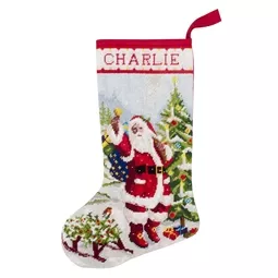 Trimits Father Christmas Stocking Tapestry Kit