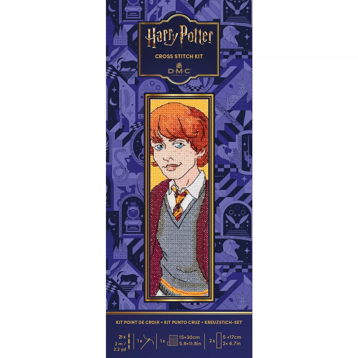 DMC Ron Bookmark Cross Stitch Kit — image 3