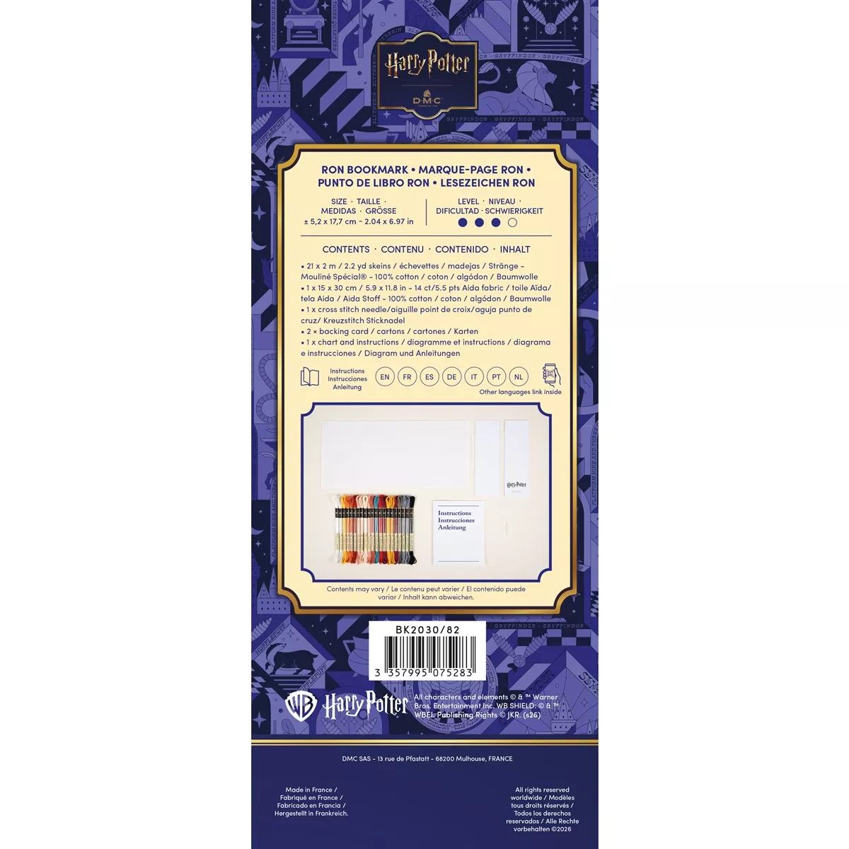 DMC Ron Bookmark Cross Stitch Kit — image 4