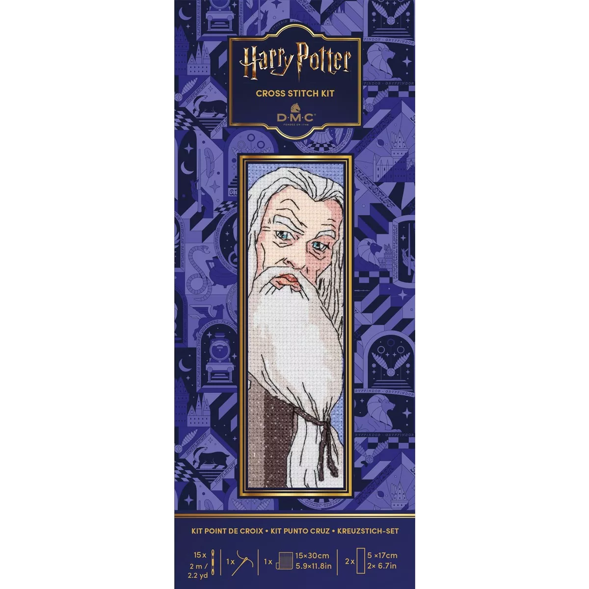 DMC Dumbledore Bookmark Cross Stitch Kit — image 3