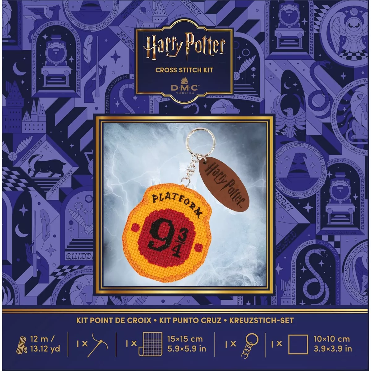 DMC Platform 9 3/4 Keyring Cross Stitch Kit — image 3