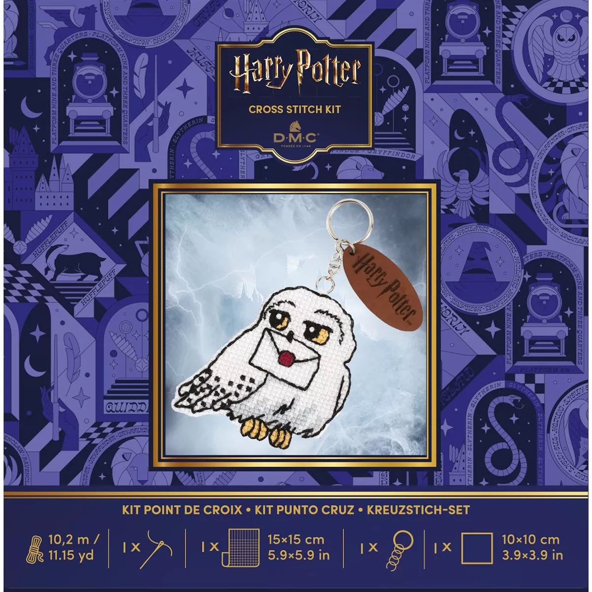 DMC Hedwig Owl Keyring Cross Stitch Kit — image 3