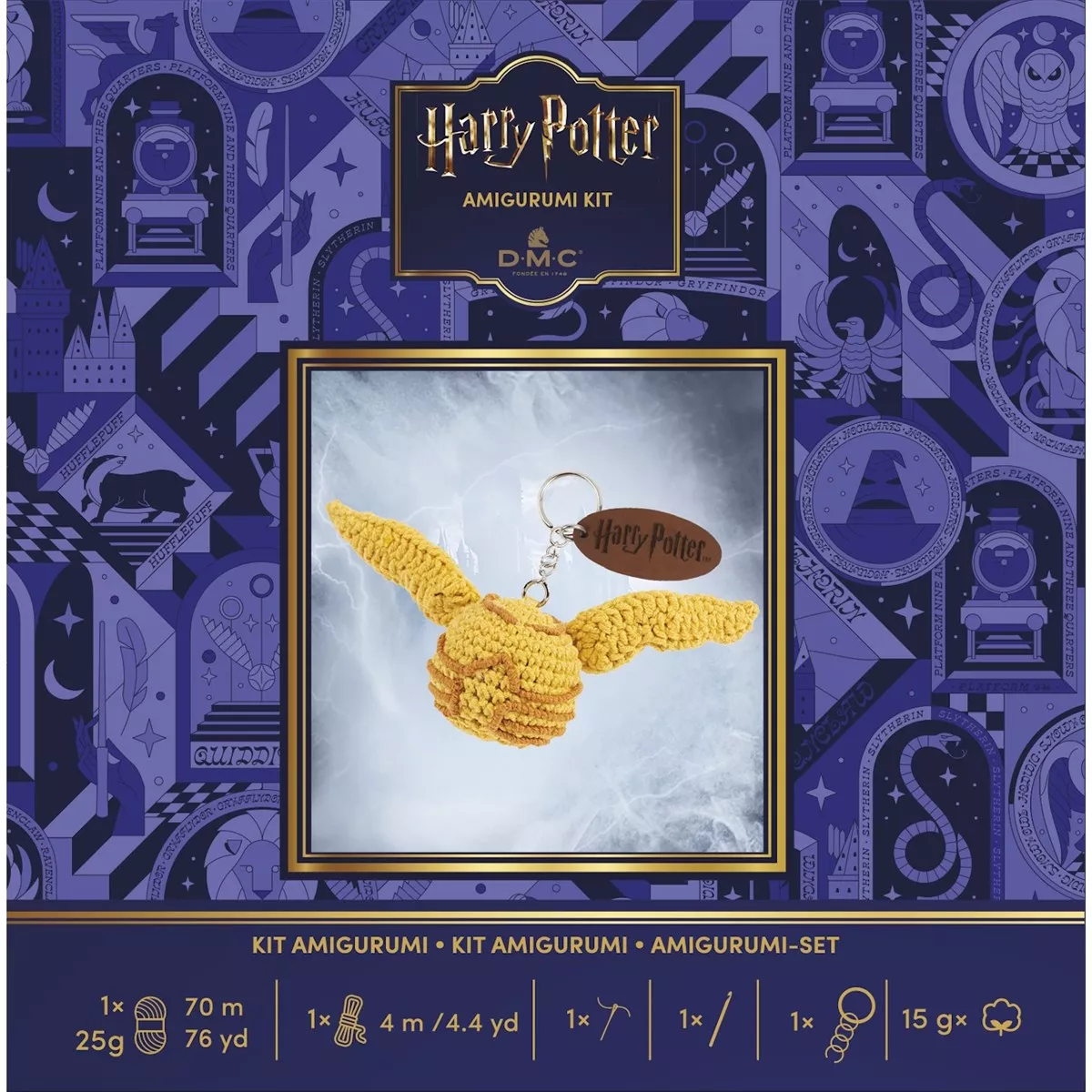 DMC Golden Snitch Keyring Crochet Kit — image 3