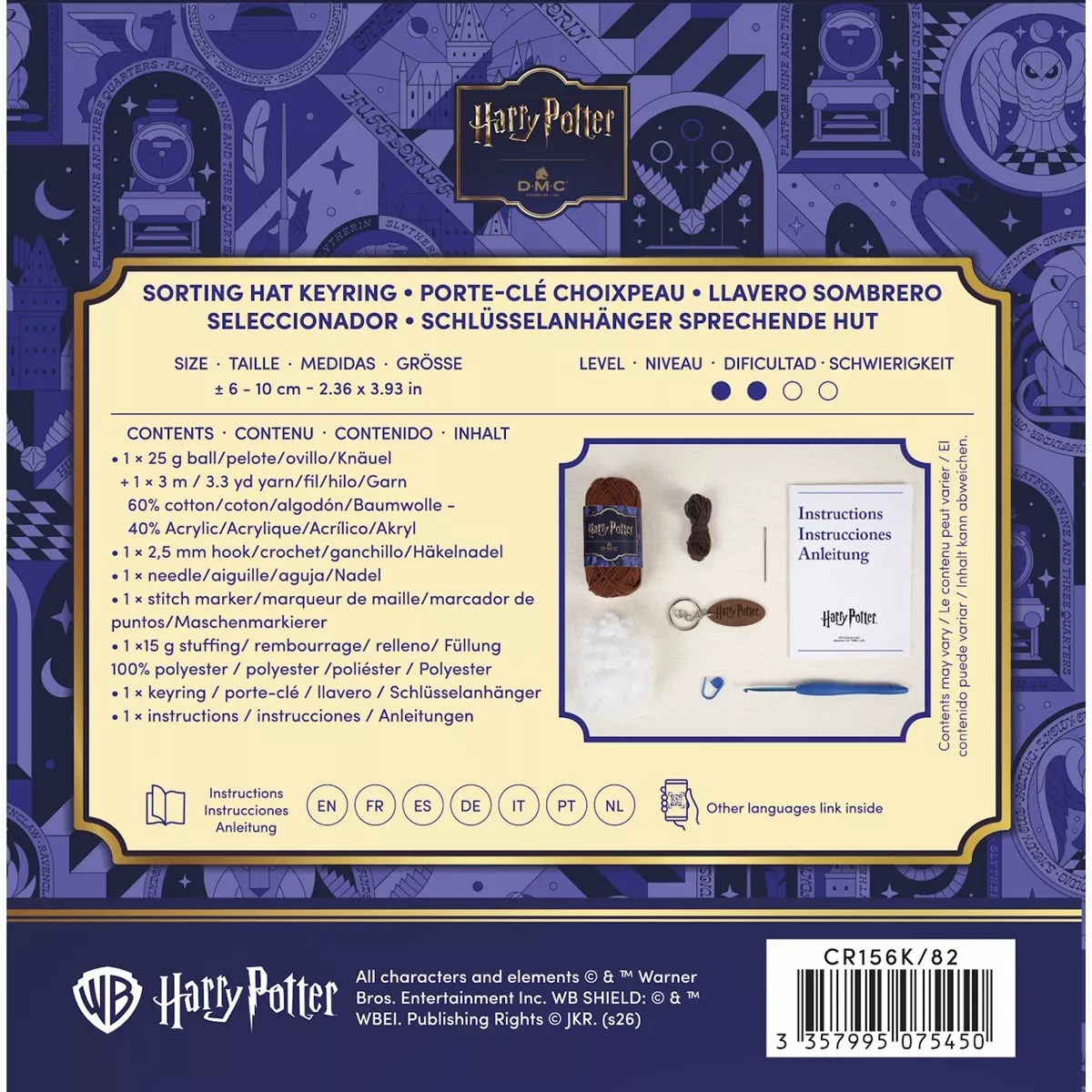 DMC Sorting Hat Keyring Crochet Kit — image 4