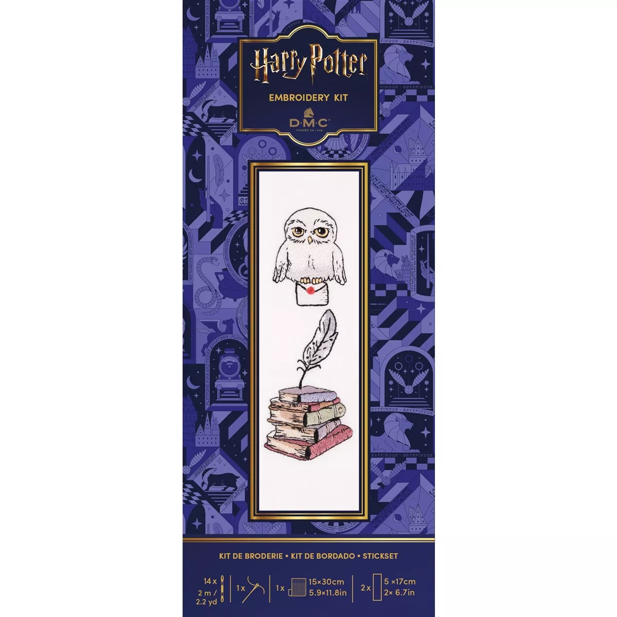 DMC Hedwig Bookmark Embroidery Kit — image 3