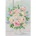 Image of VDV Roses in a Vase Cross Stitch Kit