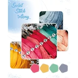 Vervaco Secret Stitch Winter 2026 - Aida Christmas Cross Stitch Kit