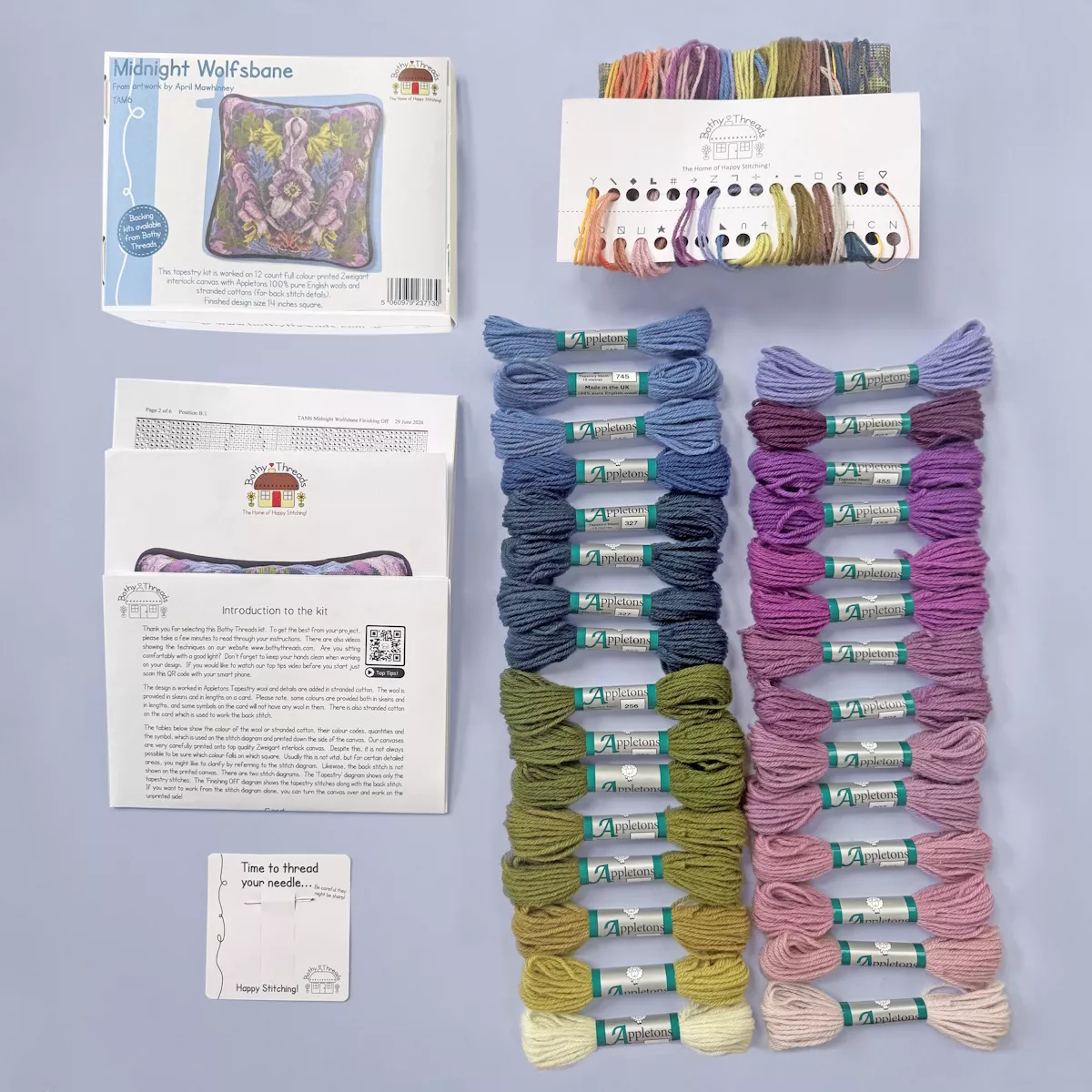 Bothy Threads Midnight Wolfsbane Tapestry Kit — image 2