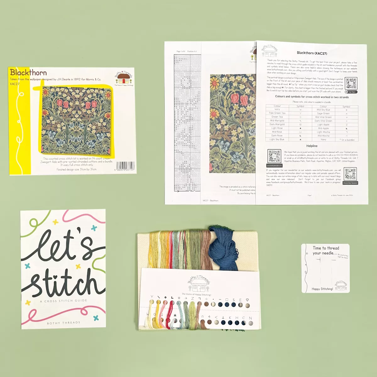 Bothy Threads Blackthorn Cross Stitch Kit — image 2