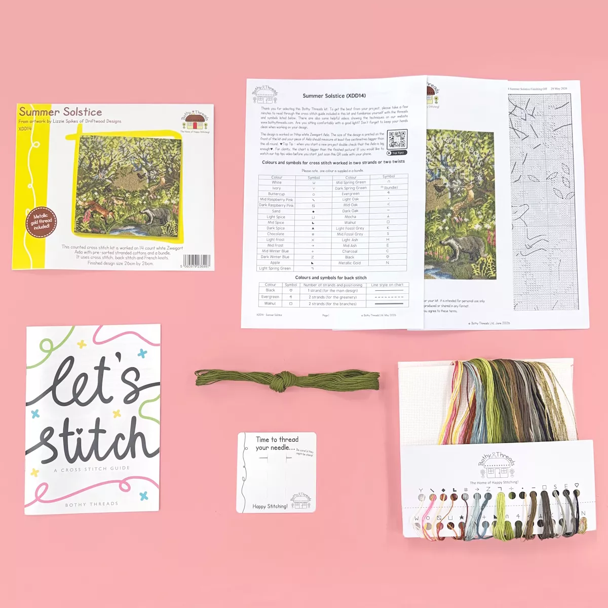 Bothy Threads Summer Solstice Cross Stitch Kit — image 2