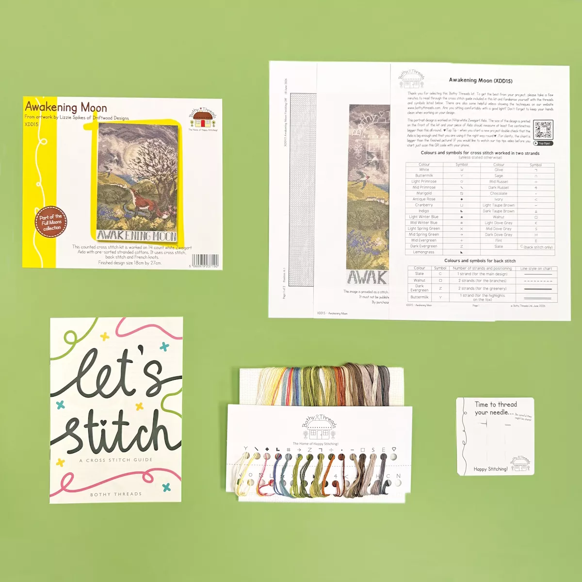 Bothy Threads Awakening Moon Cross Stitch Kit — image 2