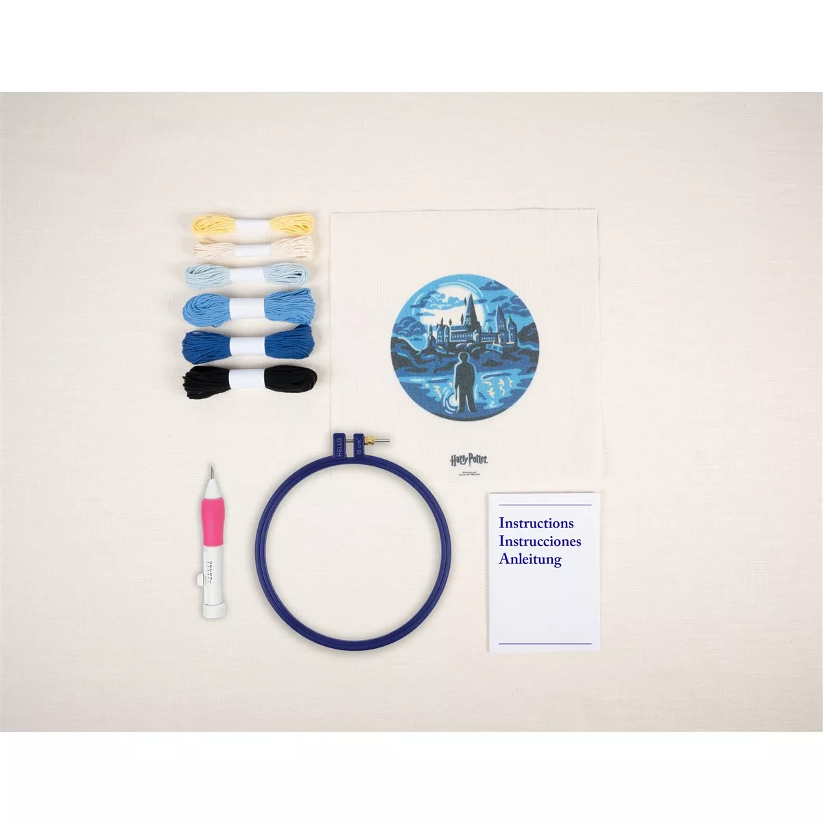 DMC Hogwarts Castle Hoop Punch Needle Kit — image 2