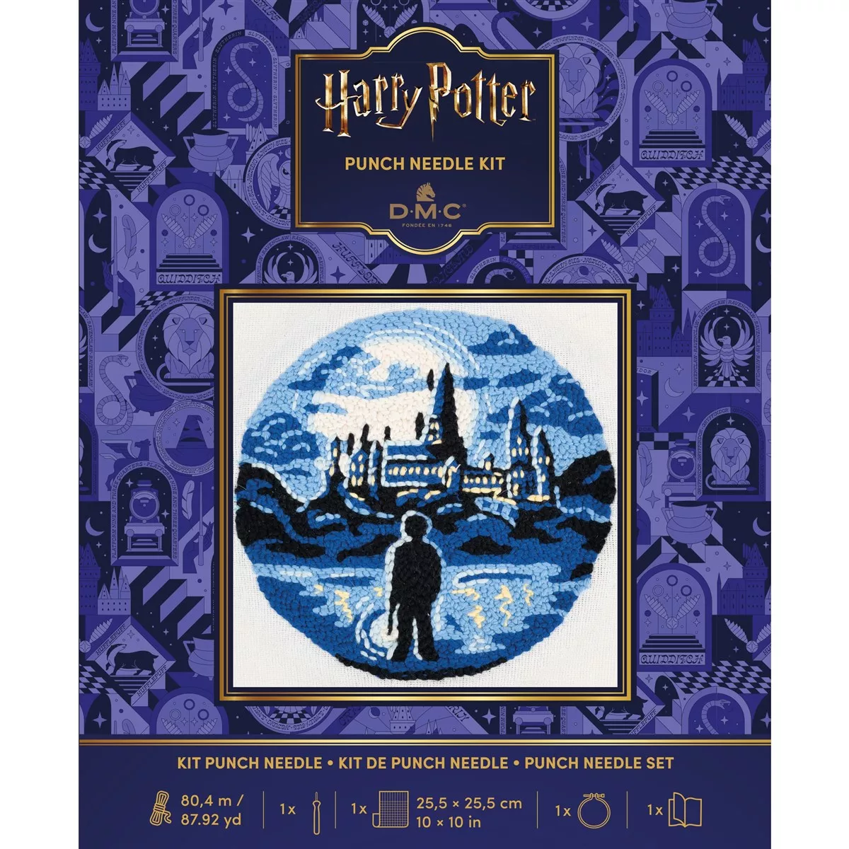 DMC Hogwarts Castle Hoop Punch Needle Kit — image 3