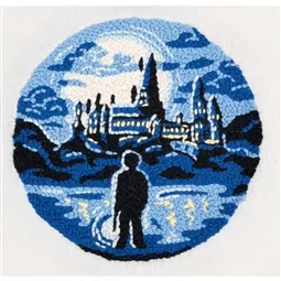 DMC Hogwarts Castle Hoop Punch Needle Kit