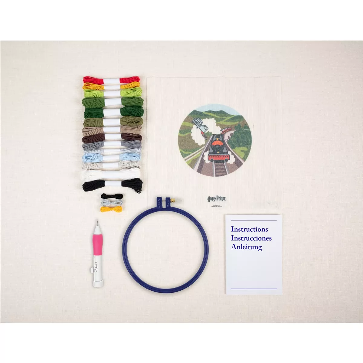 DMC Flying Car Hoop Punch Needle Kit — image 2