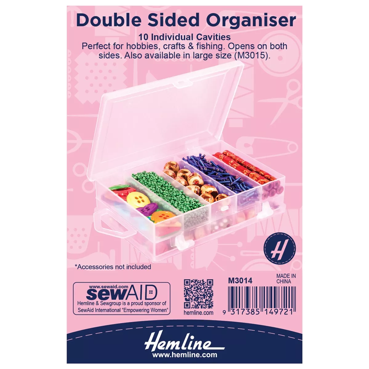 Hemline 10 Slot Double Sided Organiser — image 2