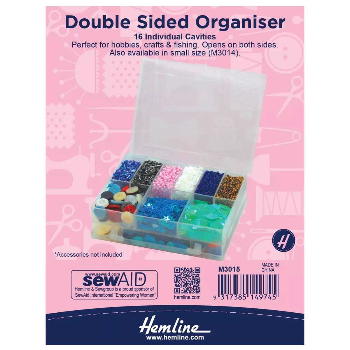 Hemline 16 Slot Double Sided Organiser — image 2