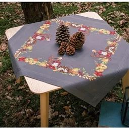 Hedgehog and Robin Tablecloth