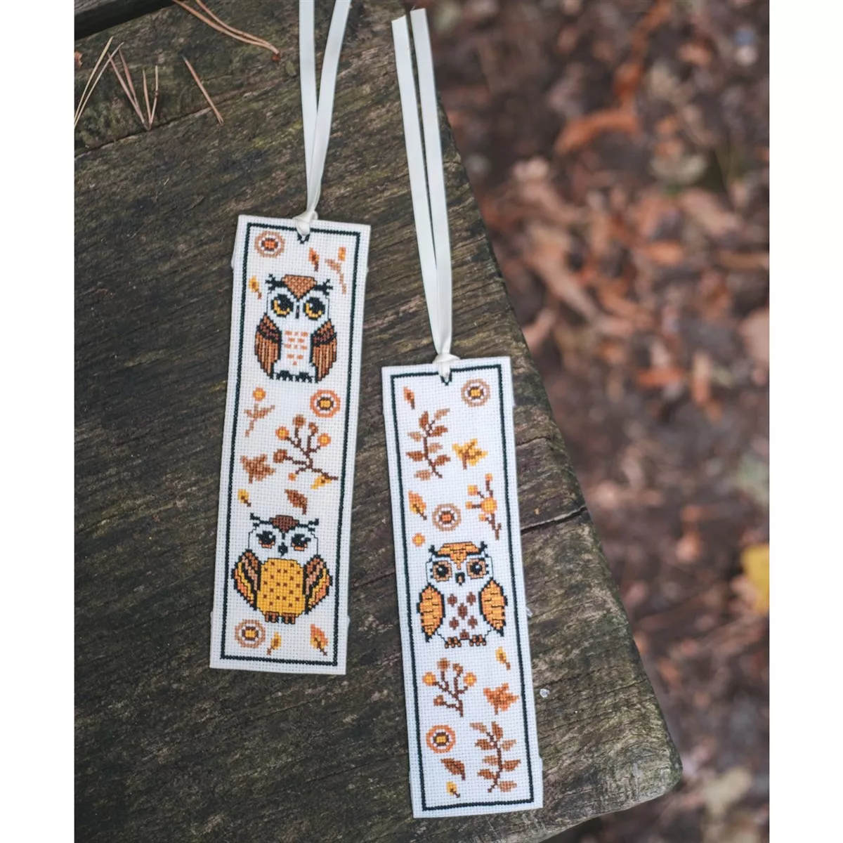 Vervaco Autumn Owls Bookmarks Cross Stitch Kit — image 4