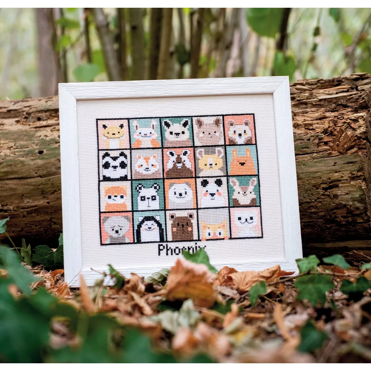 Vervaco Animal Portraits Birth Sampler Cross Stitch Kit — image 2