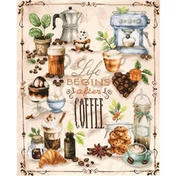 Lanarte Coffee Lover's Delight Cross Stitch Kit