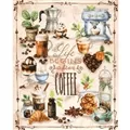 Image of Lanarte Coffee Lover's Delight Cross Stitch Kit