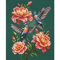 Lanarte Hummingbird Waltz Cross Stitch Kit