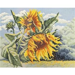 Aine Sunflowers in the Wind Cross Stitch Kit